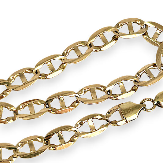 XMAS DEAL | 14kt Gold Orabella Marina Bracelet 22cm - Refurbished
