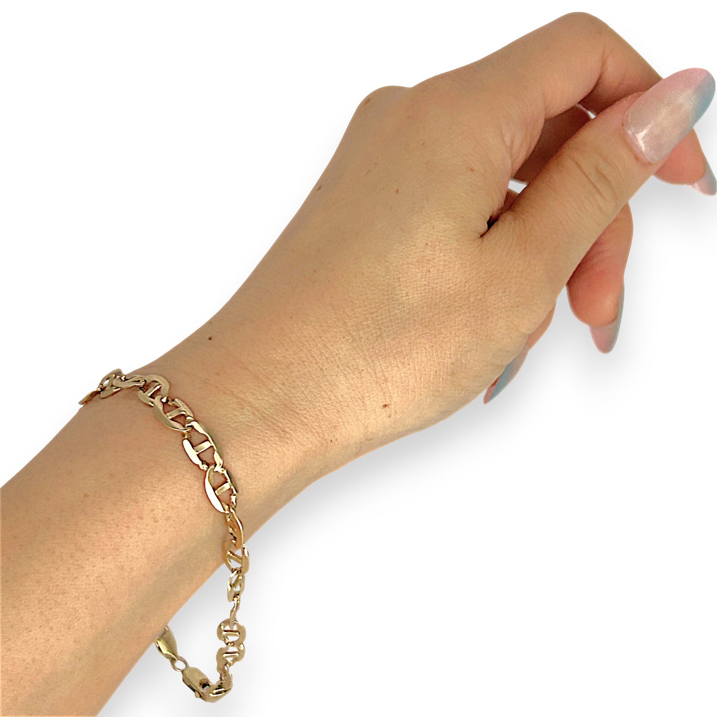 XMAS DEAL | 14kt Gold Orabella Marina Bracelet 22cm - Refurbished