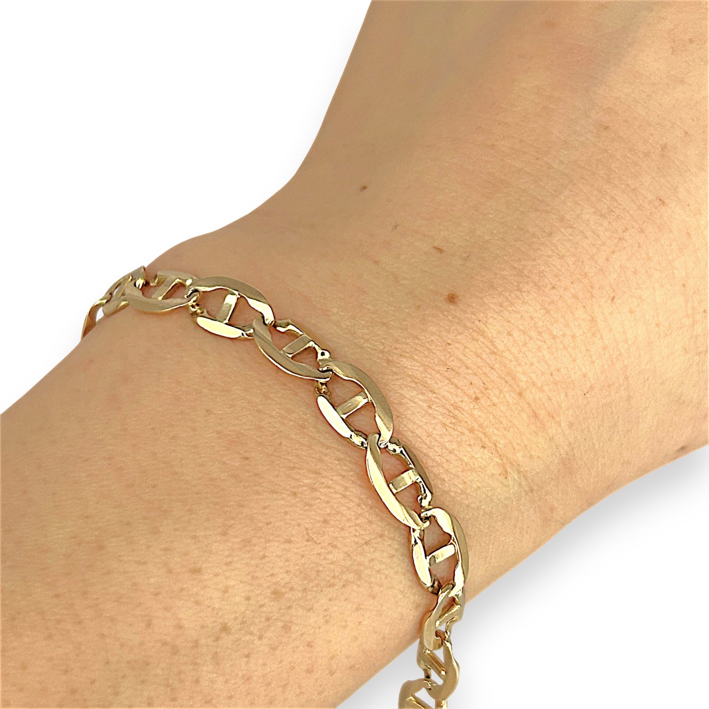 XMAS DEAL | 14kt Gold Orabella Marina Bracelet 22cm - Refurbished