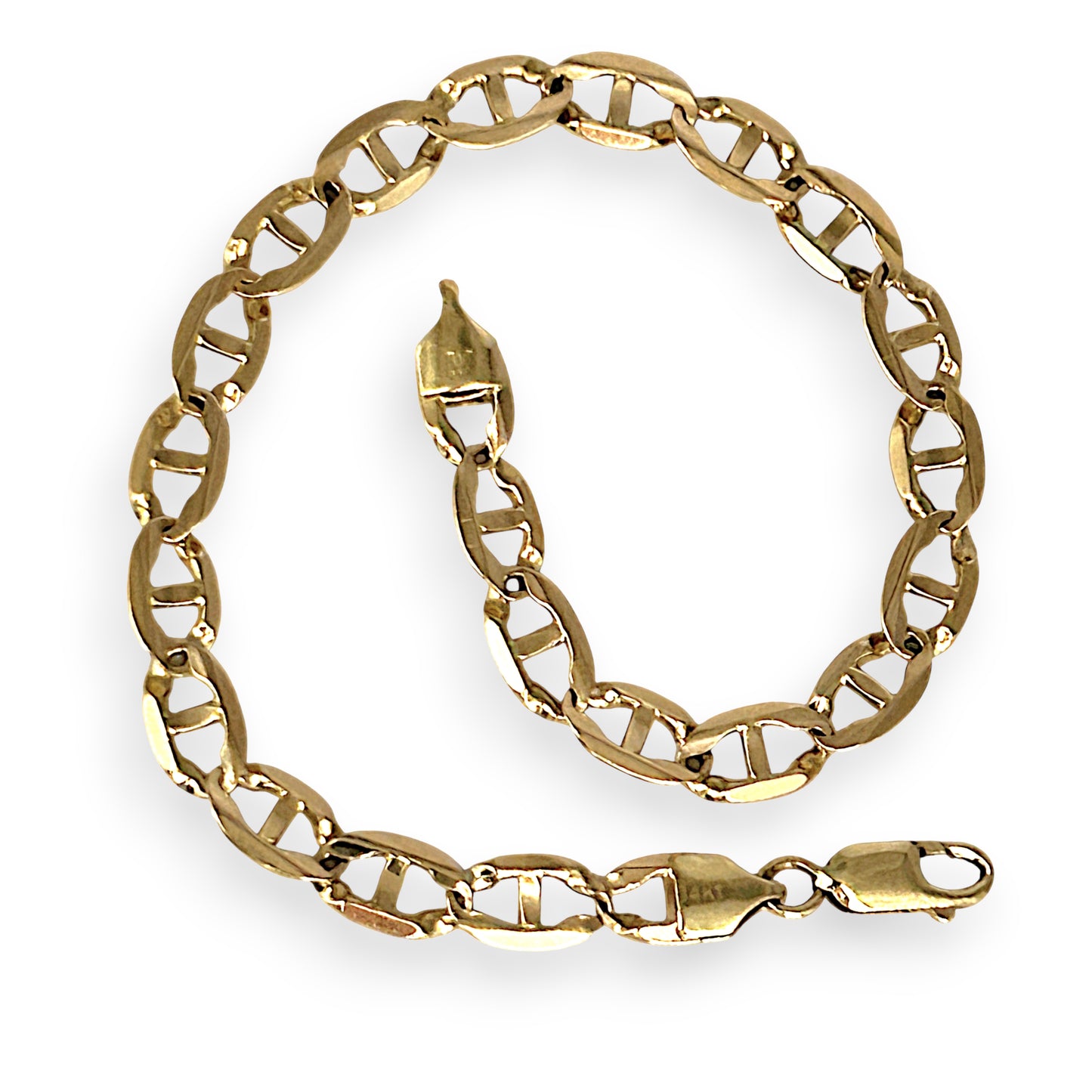 XMAS DEAL | 14kt Gold Orabella Marina Bracelet 22cm - Refurbished