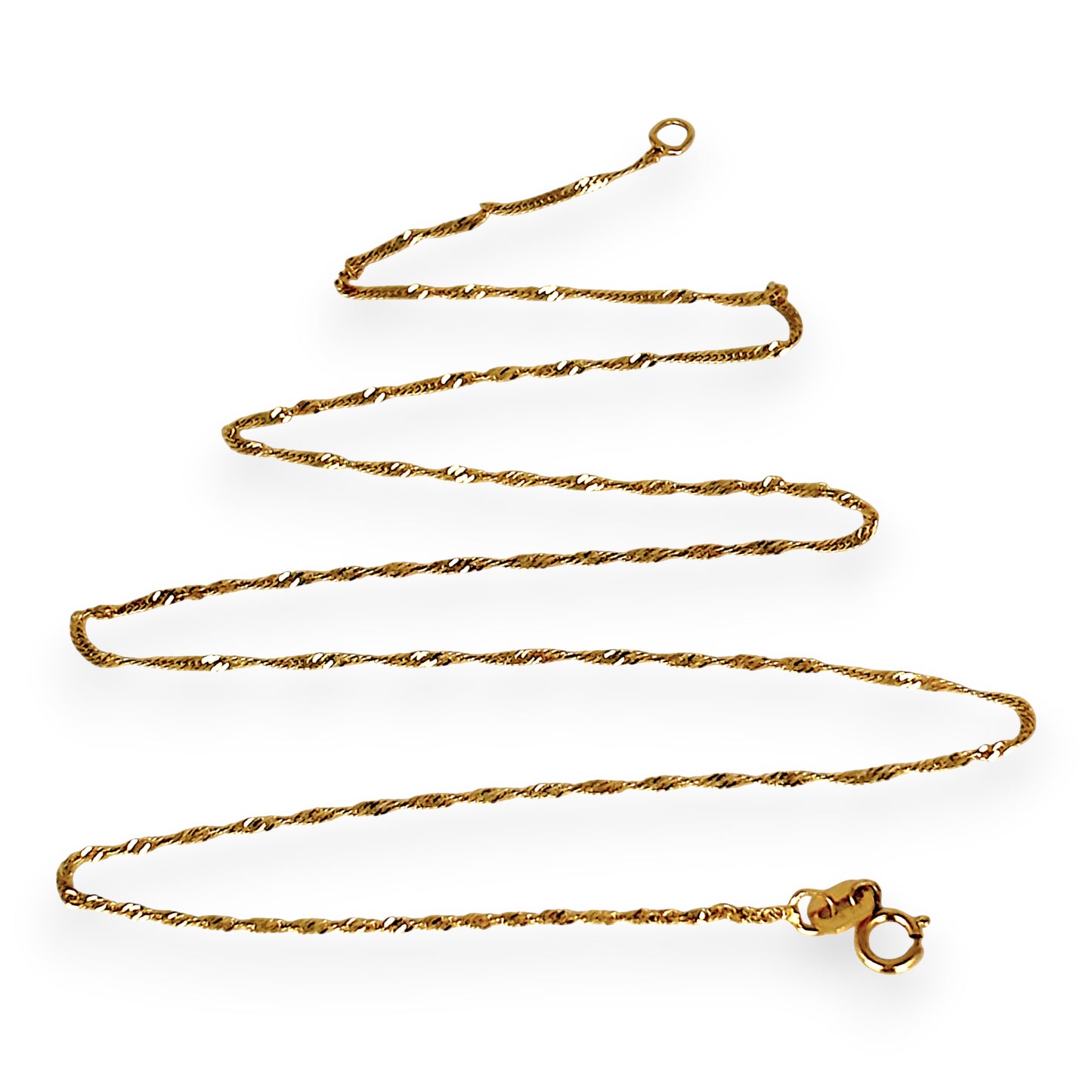 XMAS DEAL | 10kt Gold Golden Helix Rope Chain-Refurbished,40cm