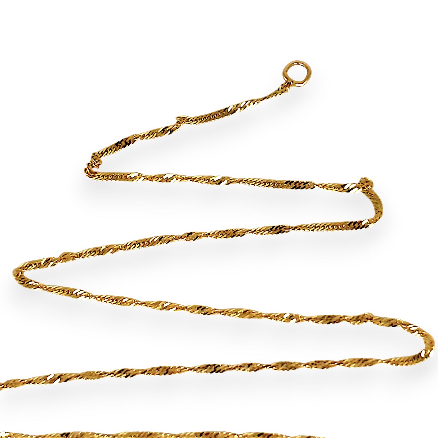 XMAS DEAL | 10kt Gold Golden Helix Rope Chain-Refurbished,40cm