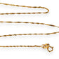 XMAS DEAL | 10kt Gold Golden Helix Rope Chain-Refurbished,40cm