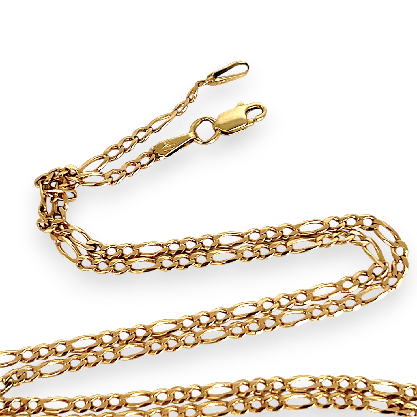 XMAS DEAL | 10kt Gold Figaro Luxe Chain 64cm-Refurbished
