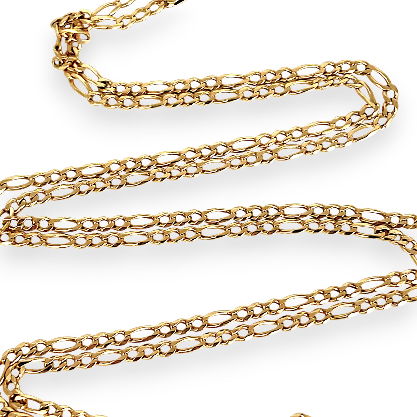 XMAS DEAL | 10kt Gold Figaro Luxe Chain 64cm-Refurbished