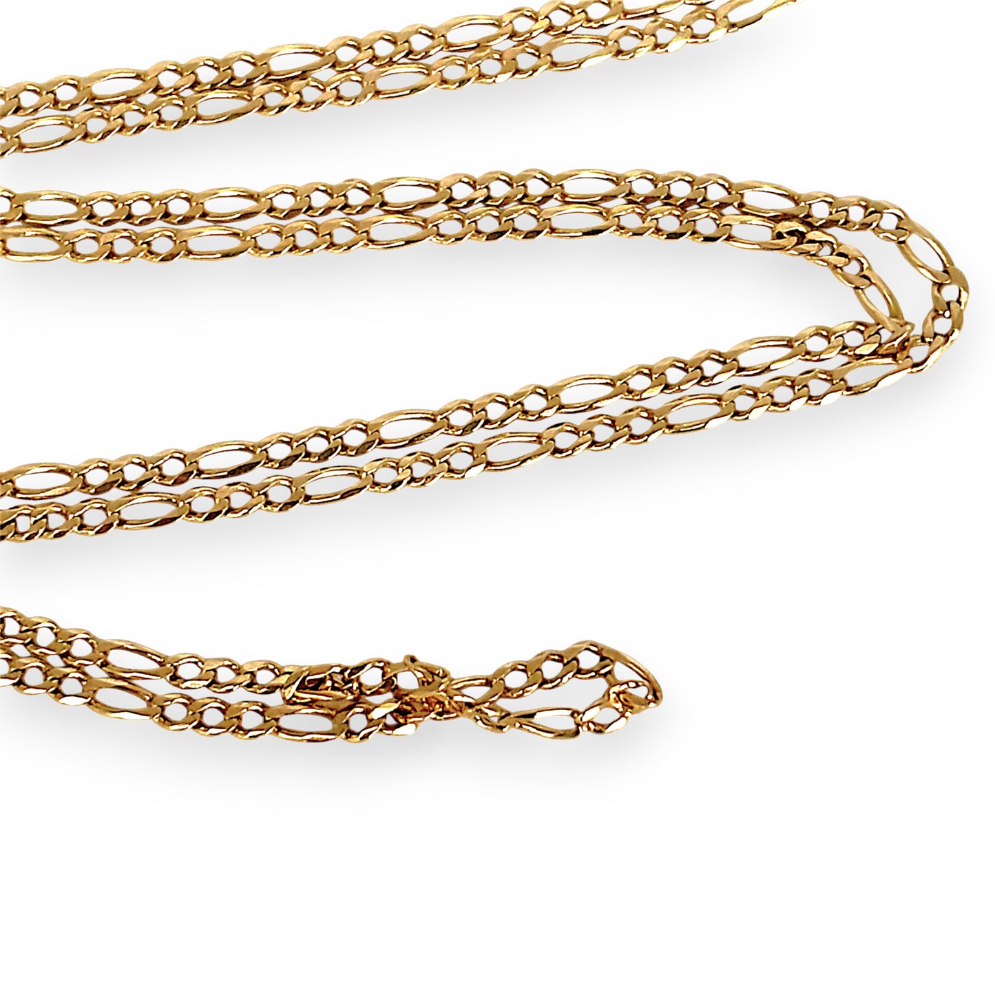 XMAS DEAL | 10kt Gold Figaro Luxe Chain 64cm-Refurbished