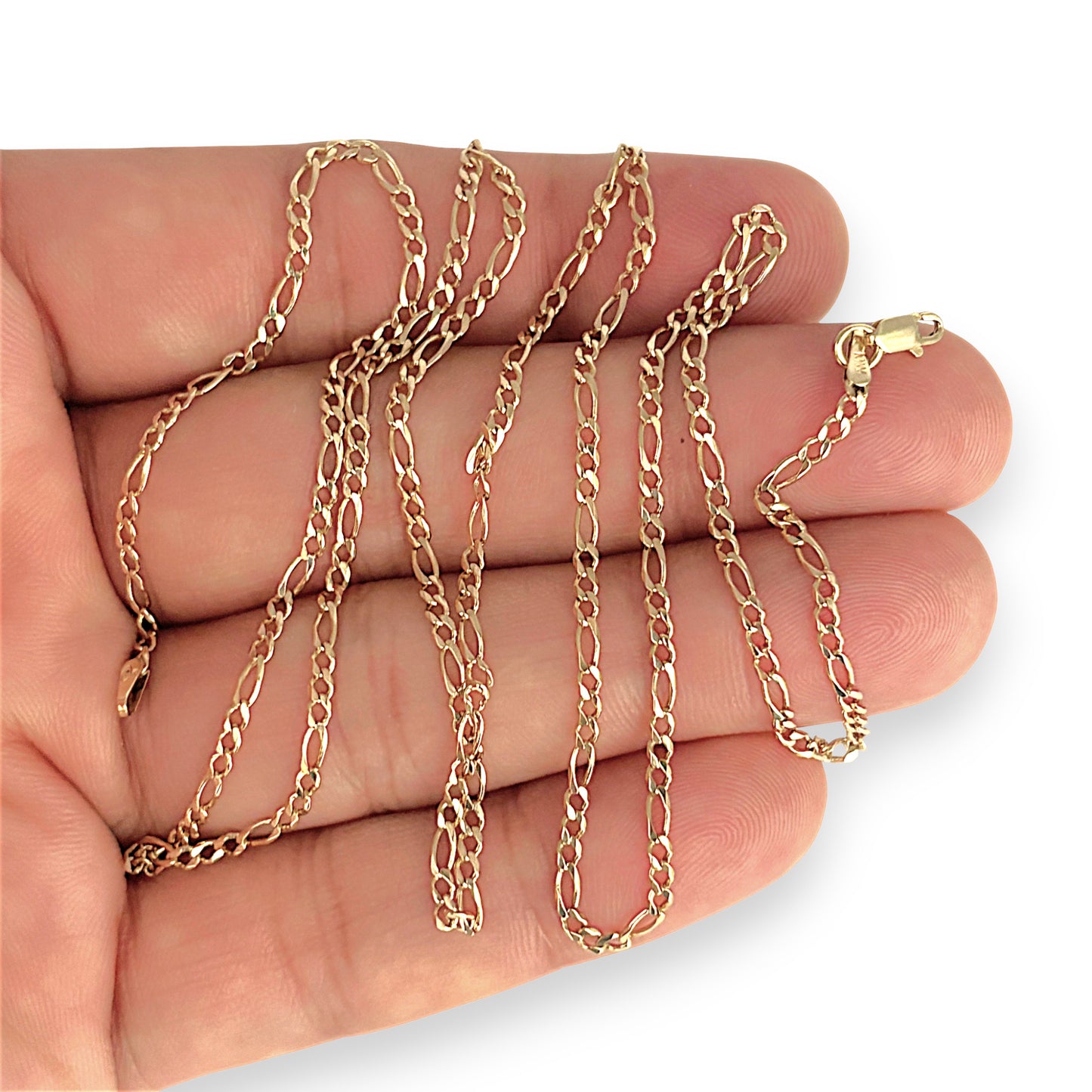 XMAS DEAL | 10kt Gold Figaro Luxe Chain 64cm-Refurbished