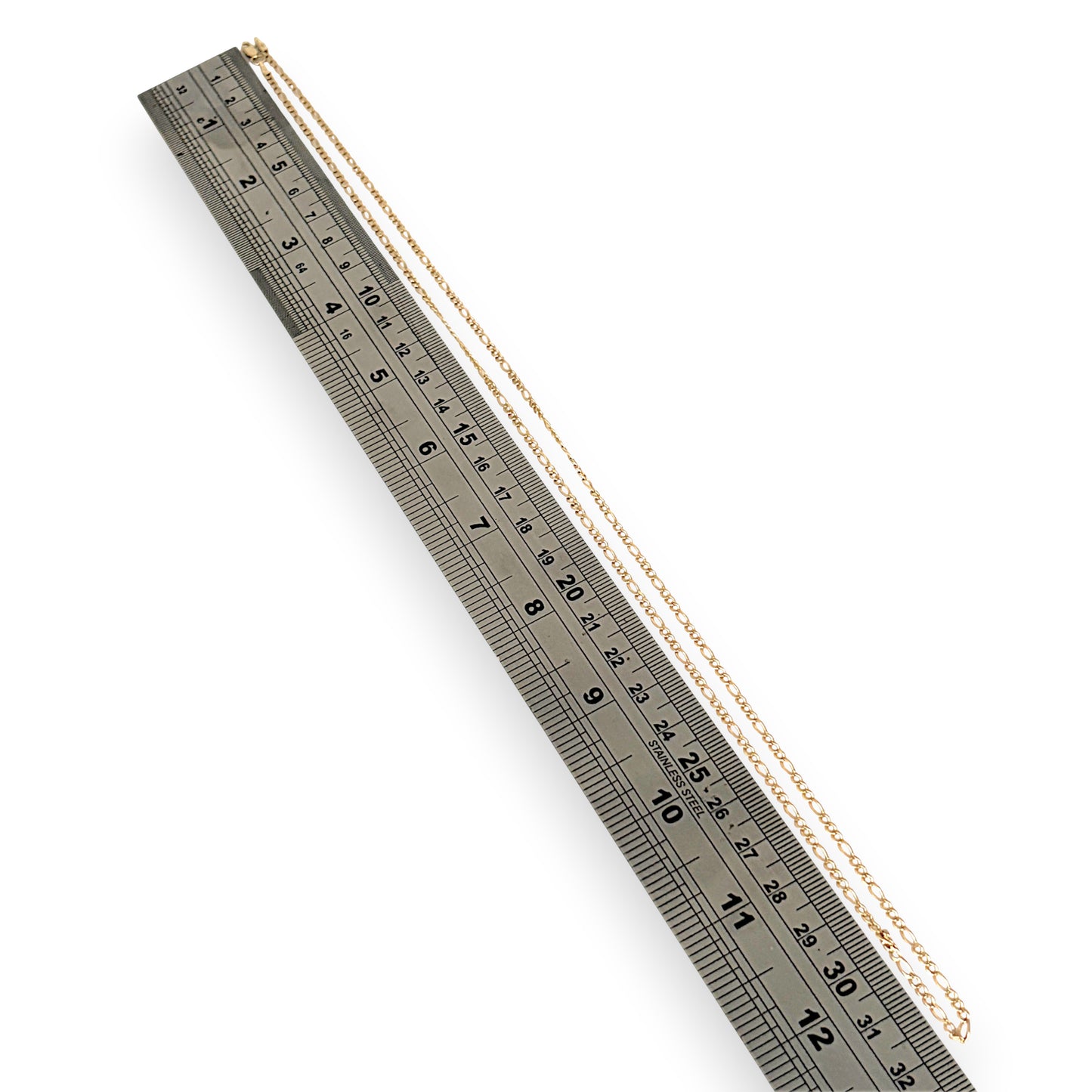 XMAS DEAL | 10kt Gold Figaro Luxe Chain 64cm-Refurbished