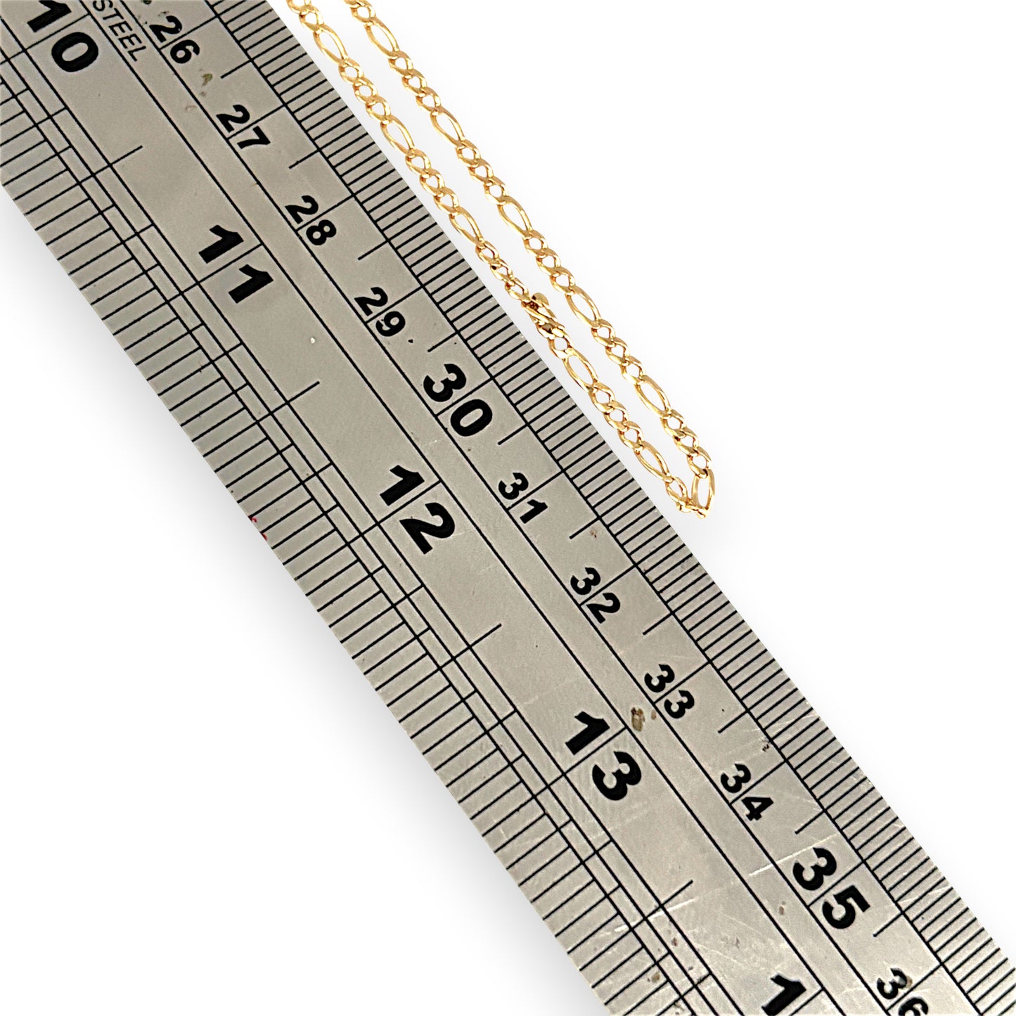 XMAS DEAL | 10kt Gold Figaro Luxe Chain 64cm-Refurbished