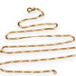 GOLD DEAL | 9ct Gold Whisperlink Light Figaro Chain-Refurbished