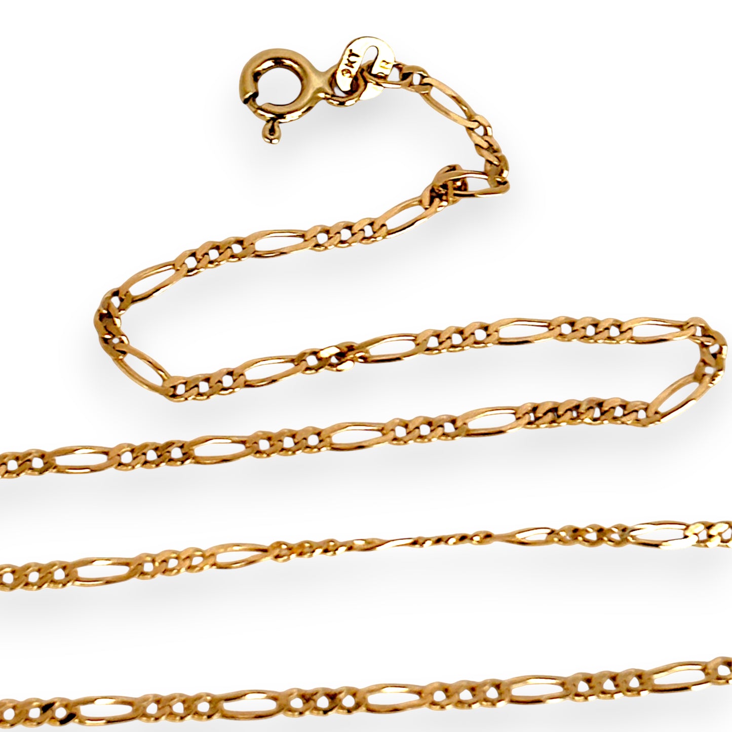 GOLD DEAL | 9ct Gold Whisperlink Light Figaro Chain-Refurbished