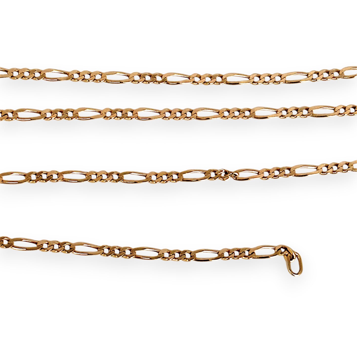 GOLD DEAL | 9ct Gold Whisperlink Light Figaro Chain-Refurbished