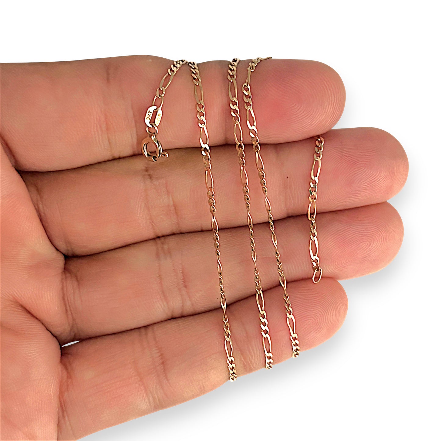 GOLD DEAL | 9ct Gold Whisperlink Light Figaro Chain-Refurbished