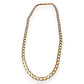 9ct Gold Curb Link Solid Chain 60cm long. Valuation $6,410. R # 256