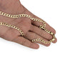 9ct Gold Curb Link Solid Chain 60cm long. Valuation $6,410. R # 256