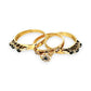 GOLD DEAL | 9kt Gold Vintage Celeste Trio Ring Set