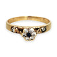 GOLD DEAL | 9kt Gold Vintage Celeste Trio Ring Set