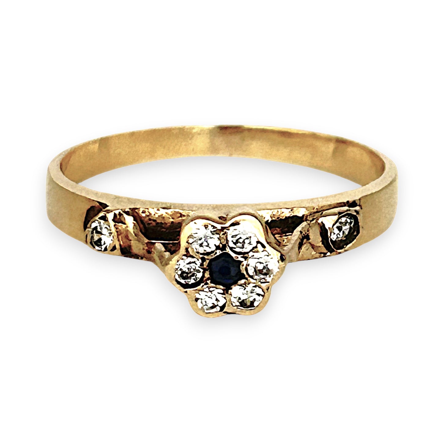 GOLD DEAL | 9kt Gold Vintage Celeste Trio Ring Set
