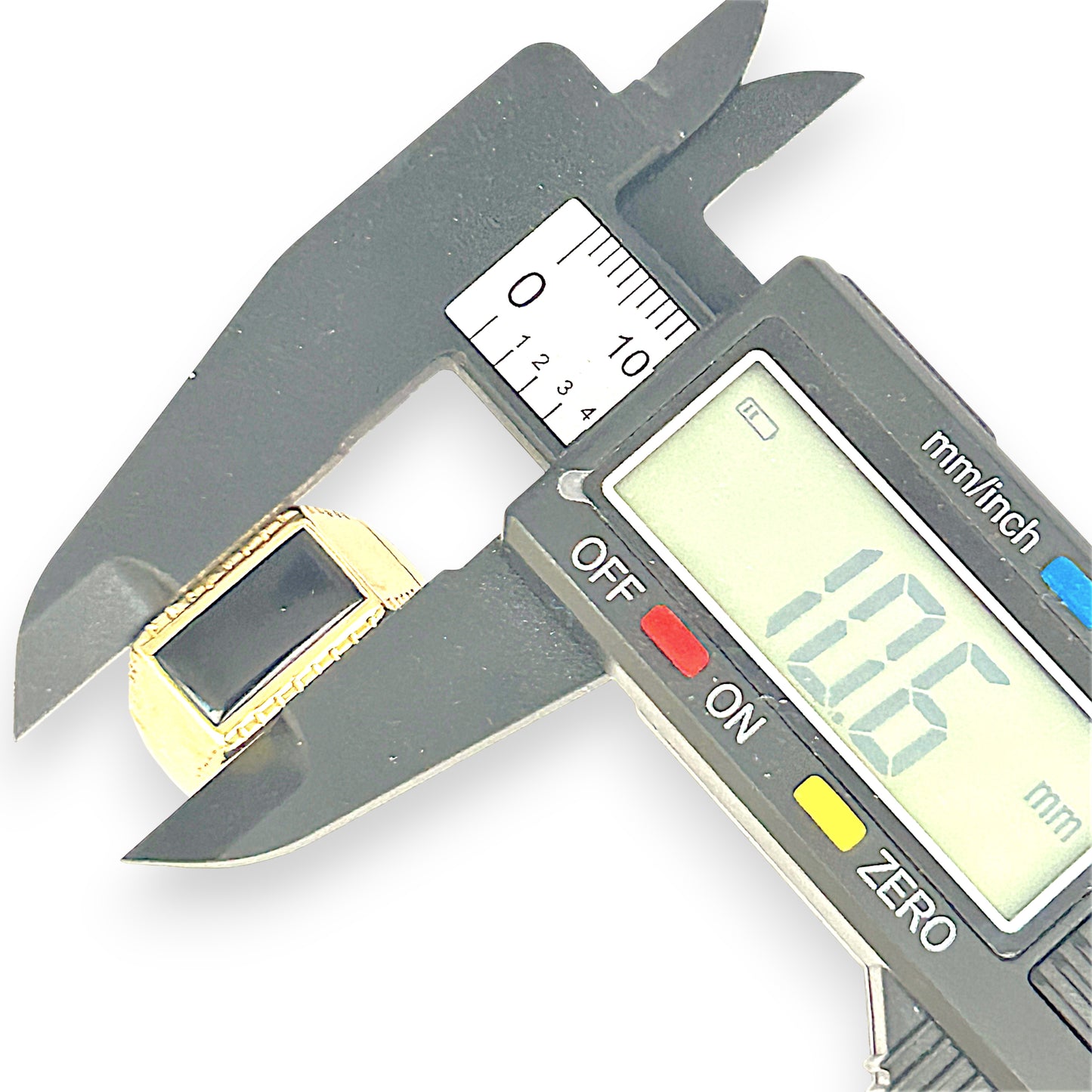 GOLD DEAL | 9kt Gold Black Onyx Signet Ring Size U