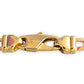 9ct Gold Curb Link Chain 50cm long 5.2mm wide. R # 257