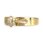 NZGD | 9ct Y/W Gold Vintage Golden Era Bloom Ring Size L
