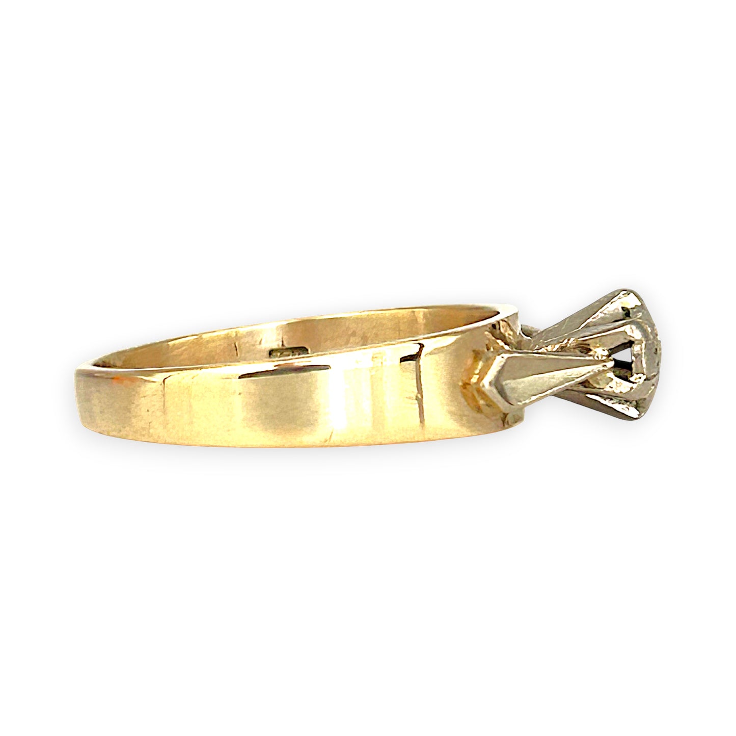 NZGD | 9ct Y/W Gold Vintage Golden Era Bloom Ring Size L
