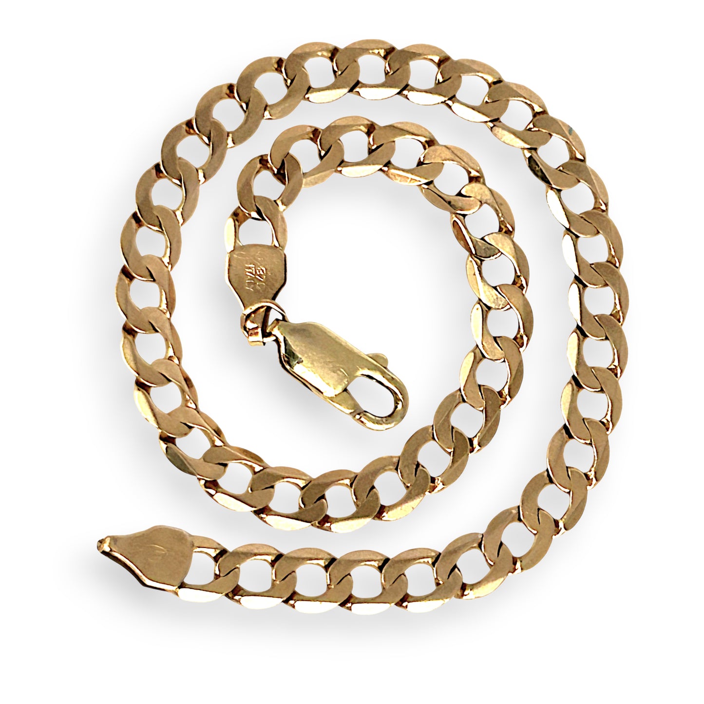 NZGD | 9ct Gold Refined Edge Flat Curb Bracelet-Refurbished