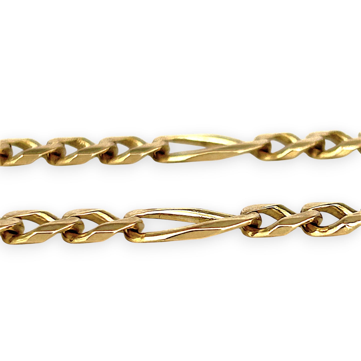 NZGD | 9ct Gold Dominus Figaro Chain Bracelet-Refurbished