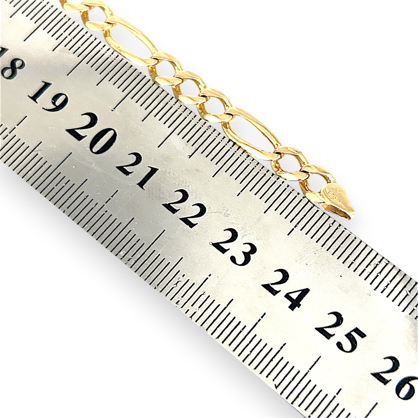 NZGD | 9ct Gold Dominus Figaro Chain Bracelet-Refurbished