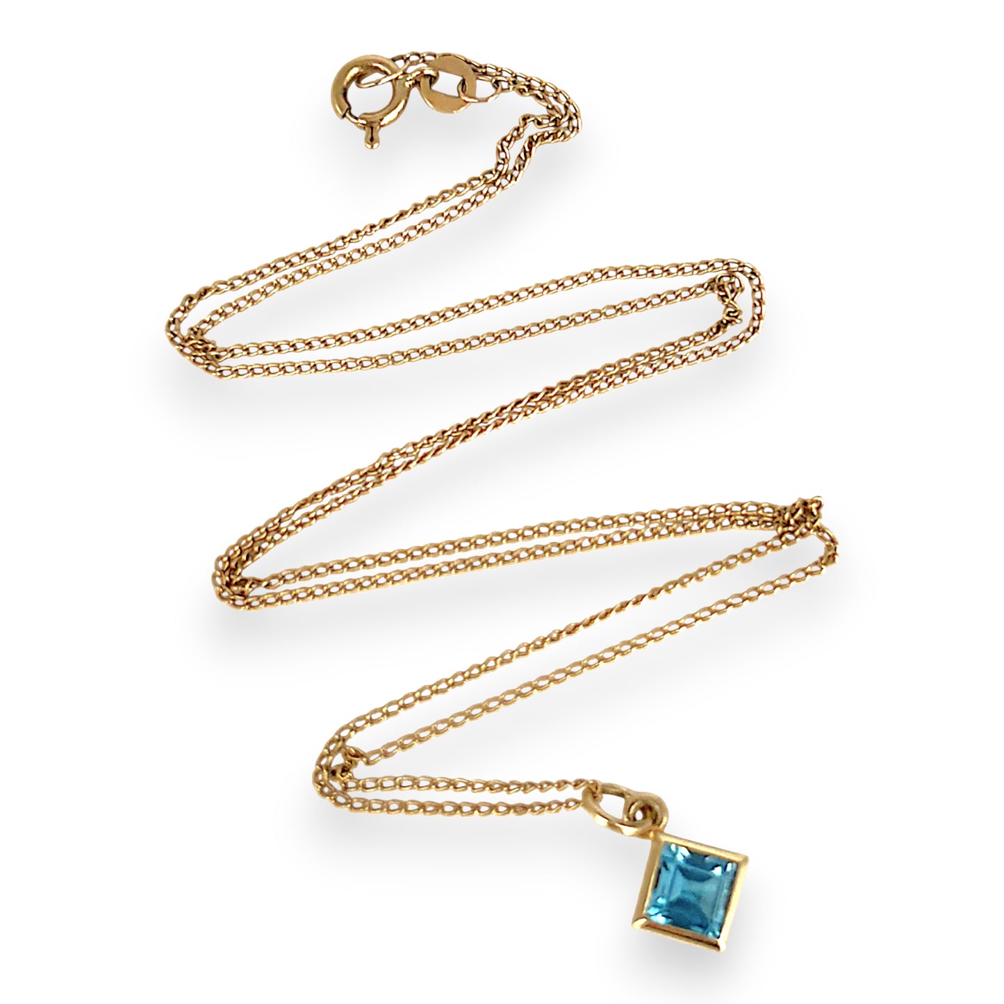 GOLD DEAL | 9kt Gold Vintage Azure Whisper Necklace