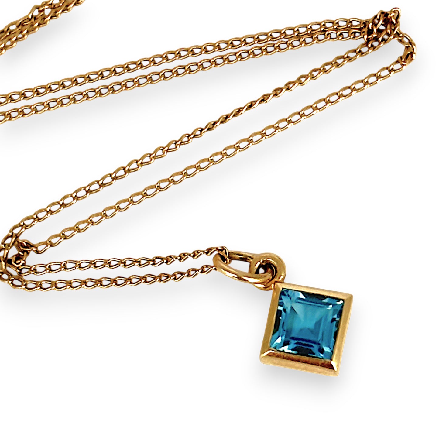 GOLD DEAL | 9kt Gold Vintage Azure Whisper Necklace