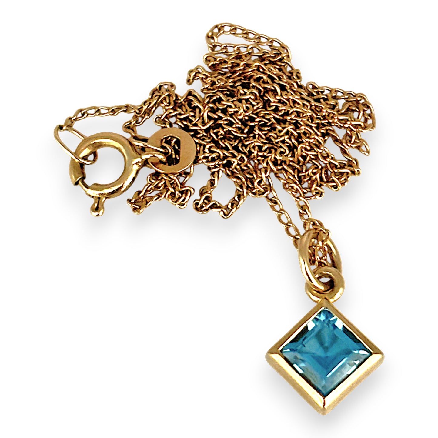 GOLD DEAL | 9kt Gold Vintage Azure Whisper Necklace