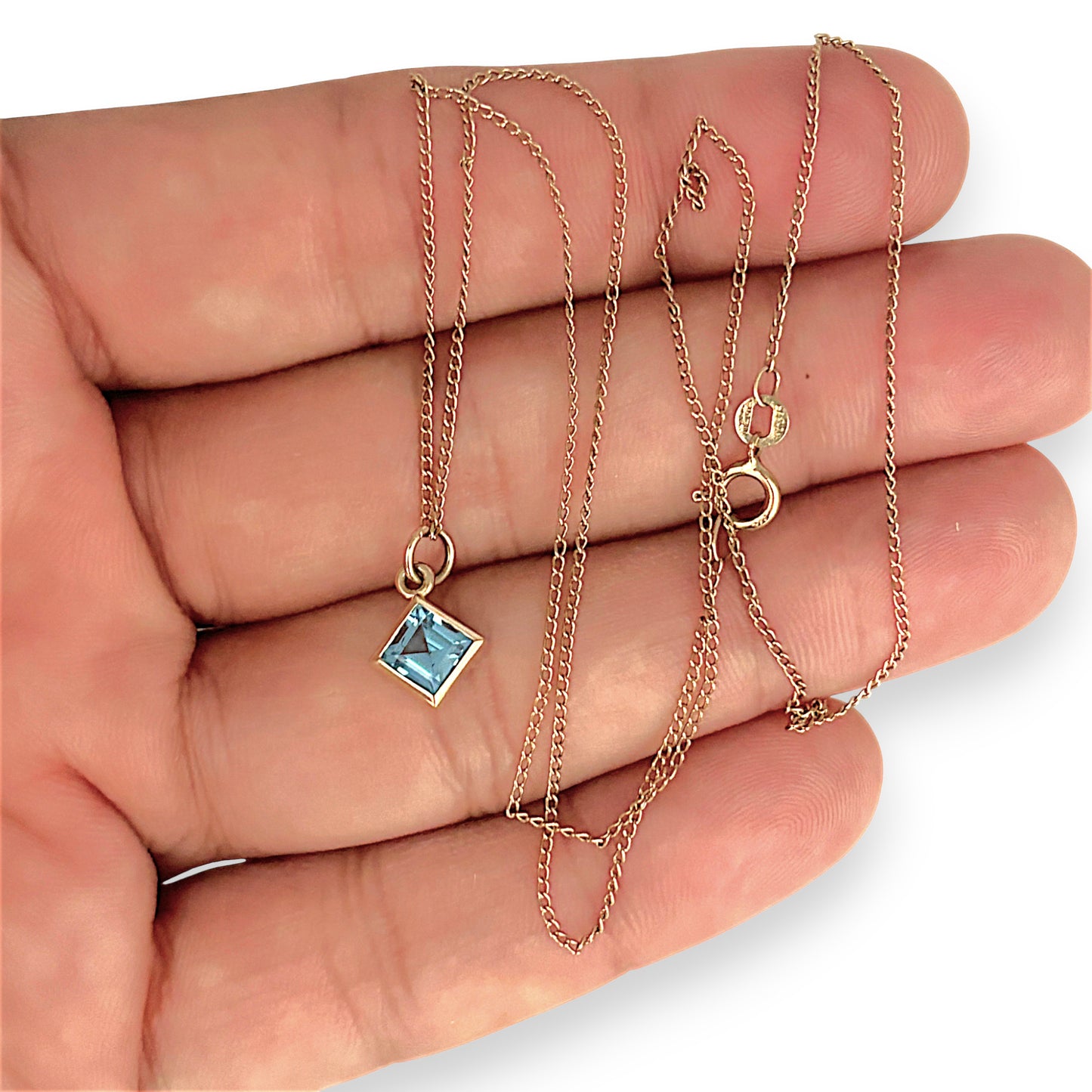 GOLD DEAL | 9kt Gold Vintage Azure Whisper Necklace