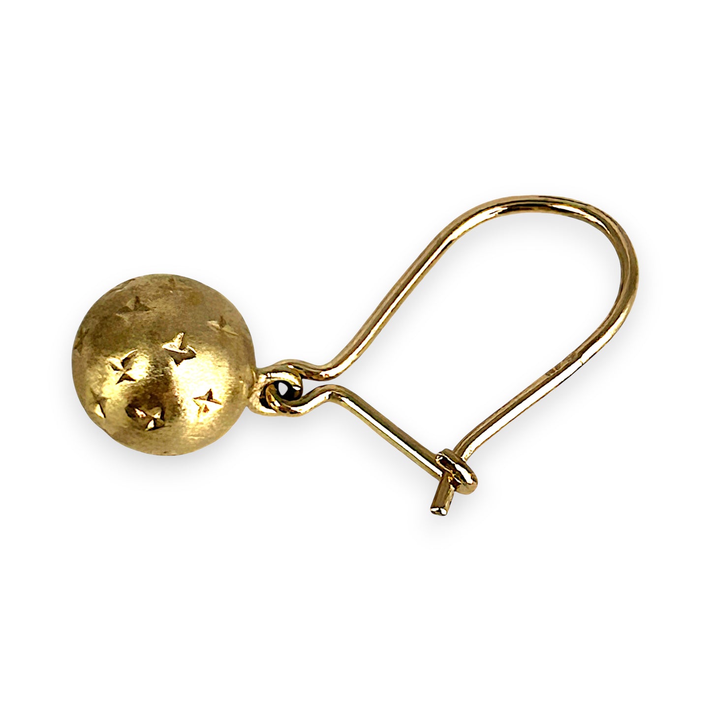 NZGD | 9ct Gold Celestia Star-Cut Ball Earrings-Refurbished