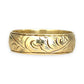NZGD | 9ct Gold Engraved Vintage‑Style Band