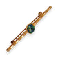 GOLD DEAL | 9kt Gold Vintage Bamboo Twilight-Black Opal Brooch
