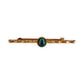 GOLD DEAL | 9kt Gold Vintage Bamboo Twilight-Black Opal Brooch