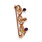 GOLD DEAL | 9kt Gold Vintage Amethyst Waltz Brooch