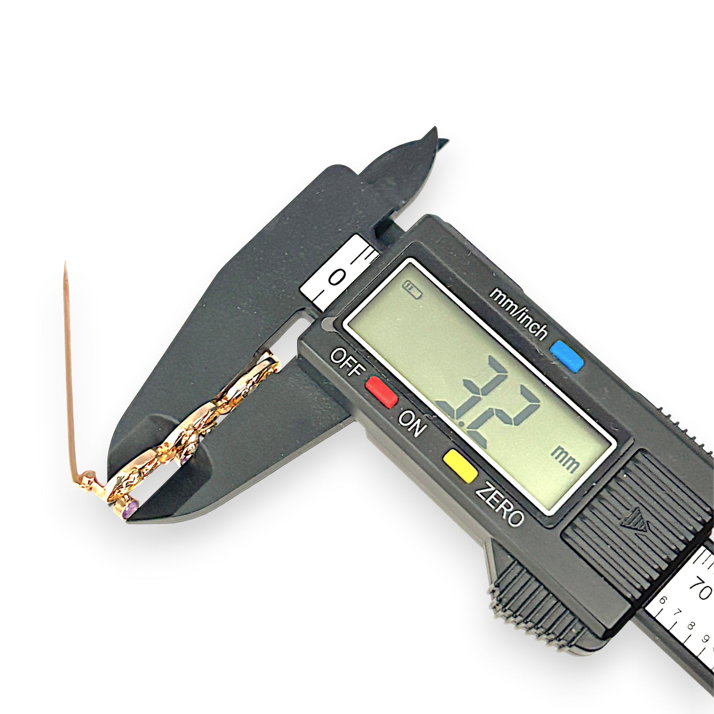 GOLD DEAL | 9kt Gold Vintage Amethyst Waltz Brooch