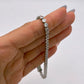NZGD | 10ct White Gold Celestia Brilliance CZ Tennis Bracelet 21cm