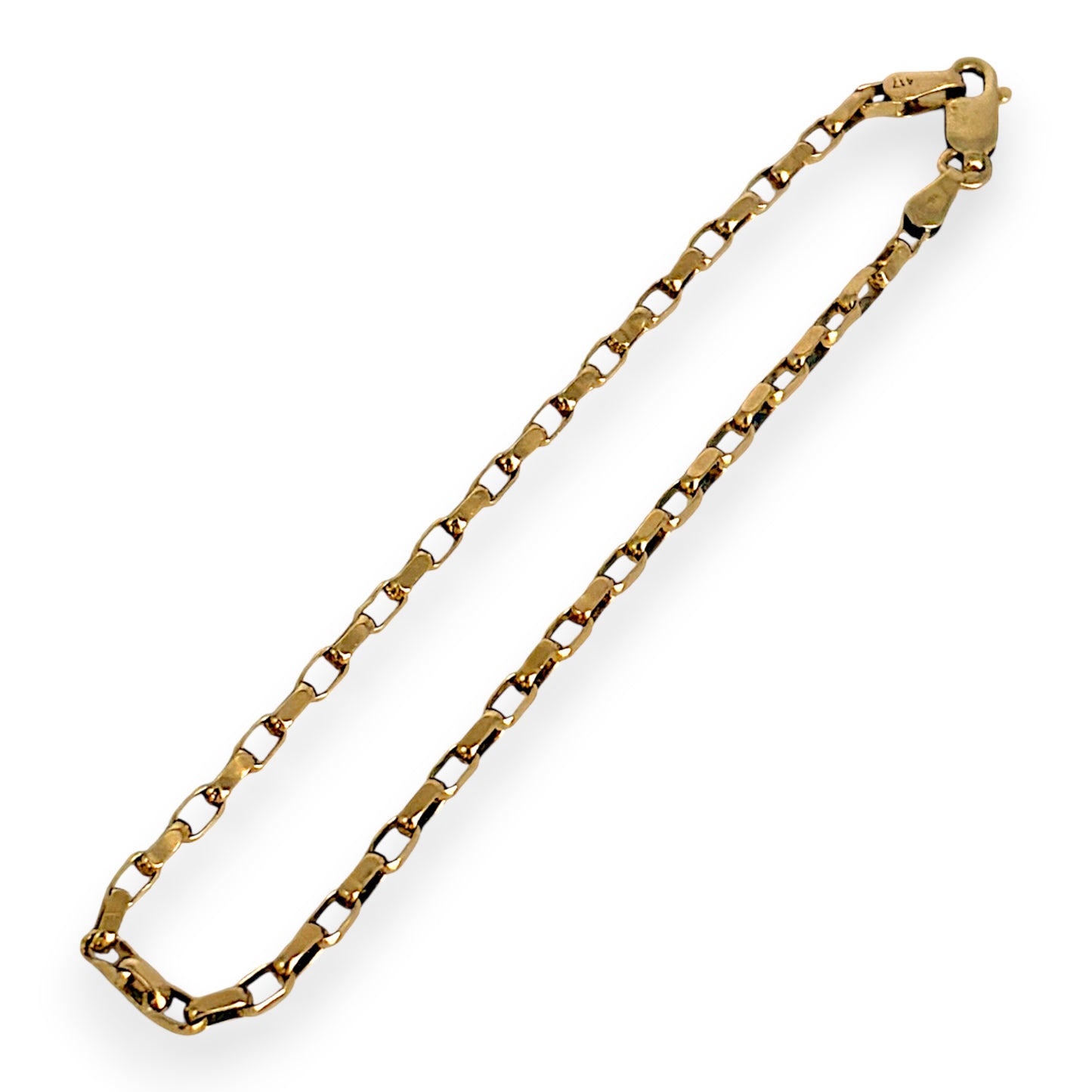 NZGD | 10ct Gold MICHAEL HILL Modern Boxline Bracelet 19.5cm