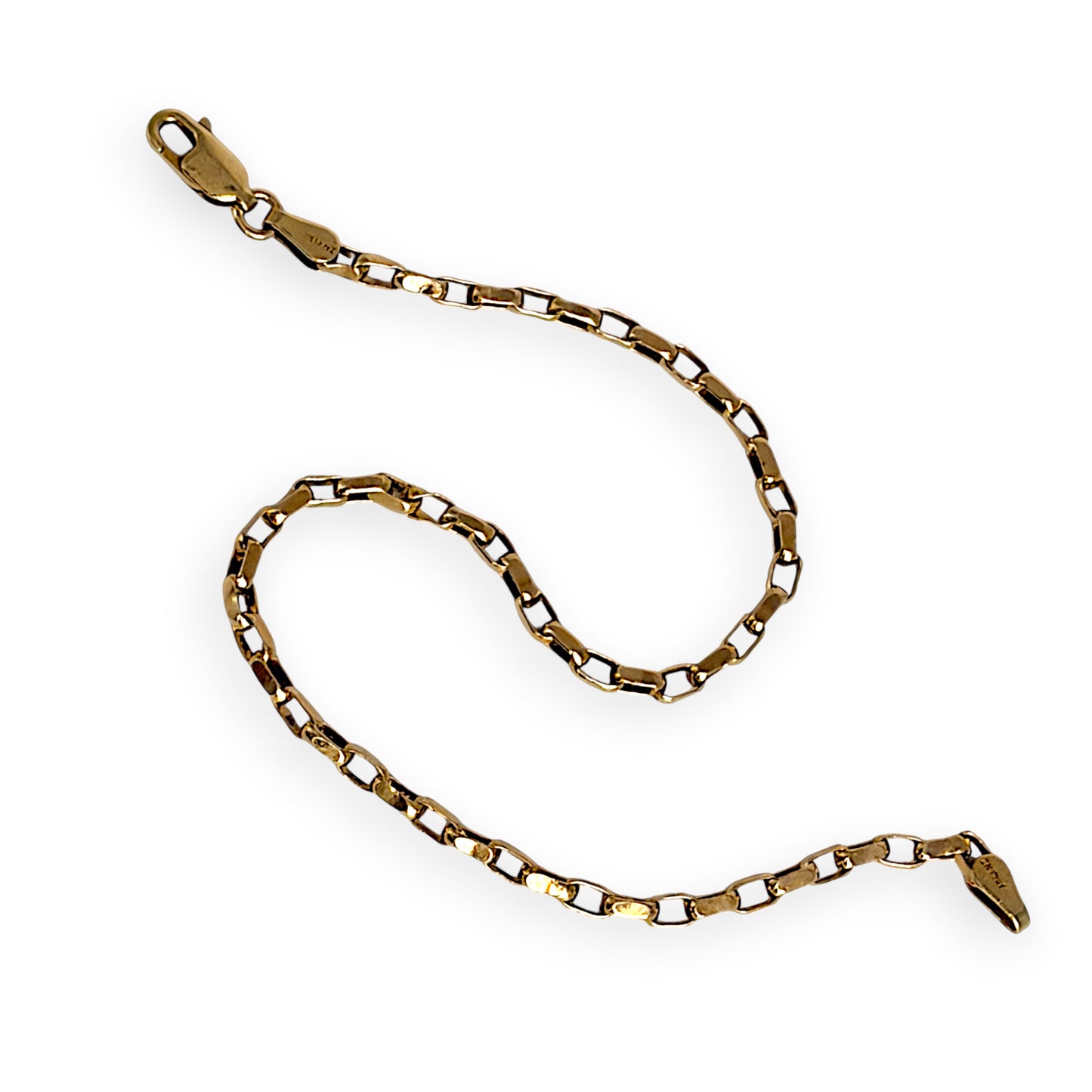 NZGD | 10ct Gold MICHAEL HILL Modern Boxline Bracelet 19.5cm