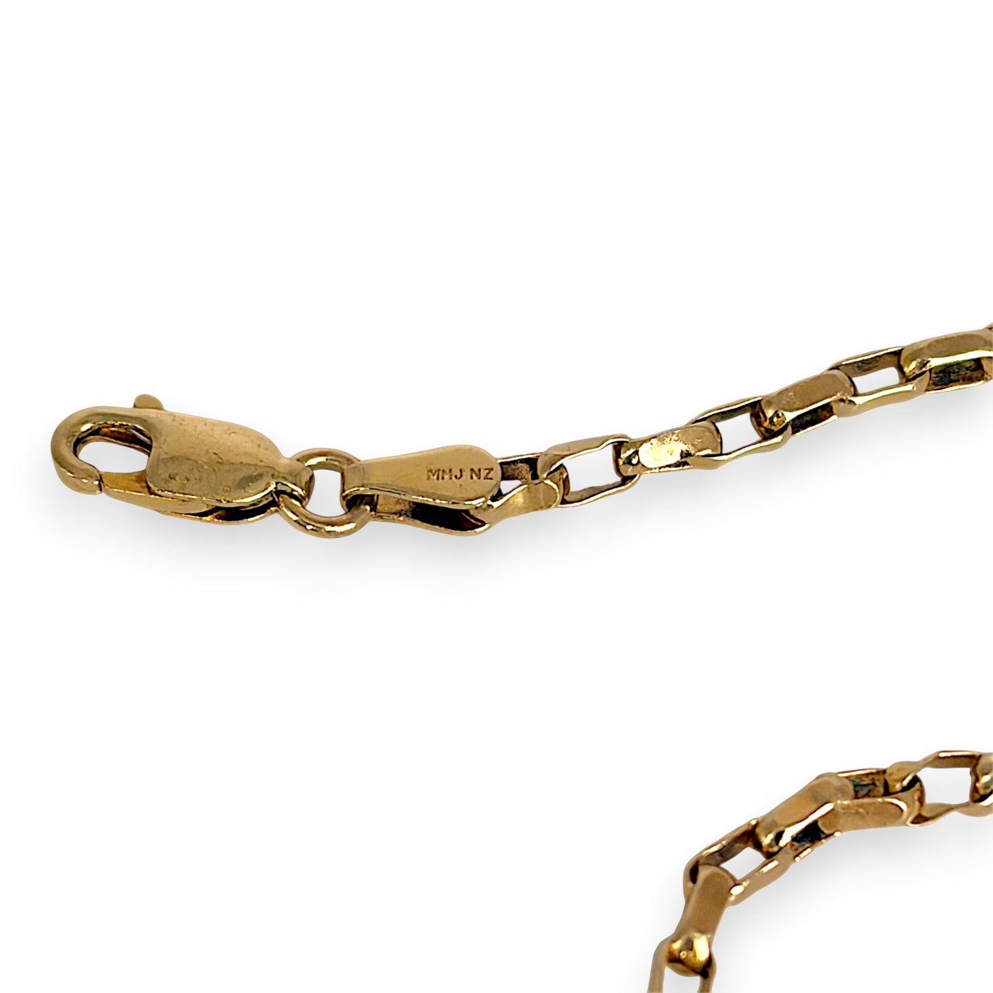NZGD | 10ct Gold MICHAEL HILL Modern Boxline Bracelet 19.5cm