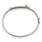 NZGD | 10ct Gold Sweetheart Sparkle Oval Bangle with Natural Diamonds 62.5mm