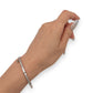 NZGD | 10ct Gold Sweetheart Sparkle Oval Bangle with Natural Diamonds 62.5mm