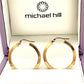 NZGD | 10ct Gold Earrings Michael Hill Defined‑Edge Gold Hoops 24.2mm