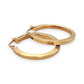 NZGD | 10ct Gold Earrings Michael Hill Defined‑Edge Gold Hoops 24.2mm