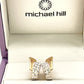 NZGD | 10ct Gold Earrings Michael Hill Dual‑Tone Huggies