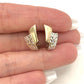 NZGD | 10ct Gold Earrings Michael Hill Dual‑Tone Huggies