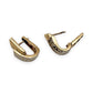 NZGD | 10ct Gold Earrings Michael Hill Dual‑Tone Huggies